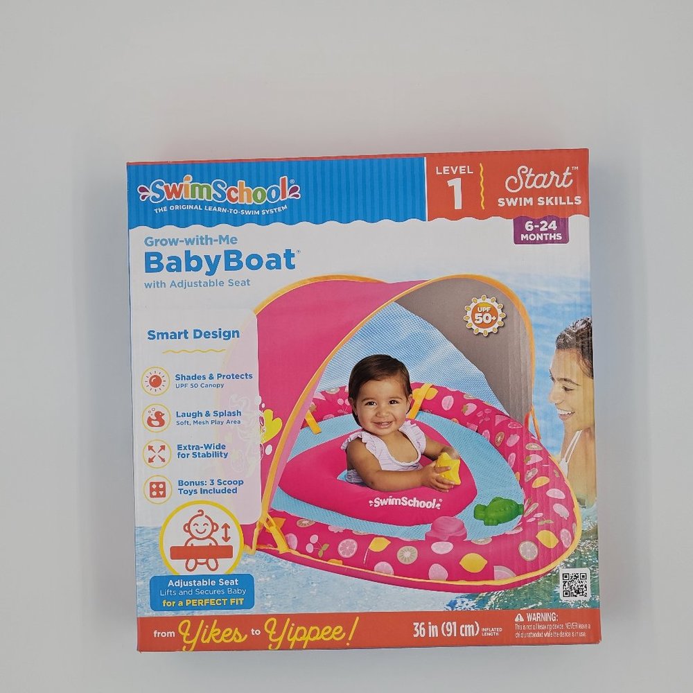 SwimSchool Grow with Me baby boat with adjustable seat 6-24mon